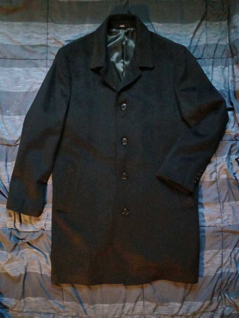 London Fog Signature Black formal Coat 42r Large